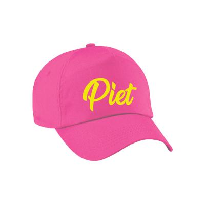 Piet verkleed pet - roze - voor dames en heren - petten / baseball cap - volwassenen - Sinterklaas