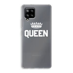 Queen zwart: Samsung Galaxy A42 5G Transparant Hoesje