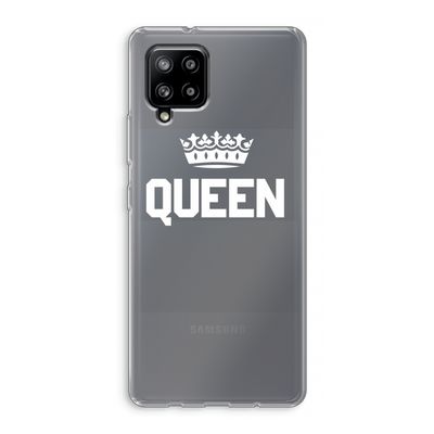 Queen zwart: Samsung Galaxy A42 5G Transparant Hoesje