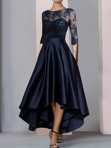 Elegant Lace Plain Boat Neck Dress