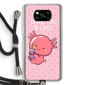 Love You A Lotl: Xiaomi Poco X3 NFC Transparant Hoesje met koord