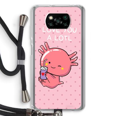Love You A Lotl: Xiaomi Poco X3 NFC Transparant Hoesje met koord