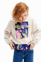 Bloemen sweatshirt - WHITE - 11/12