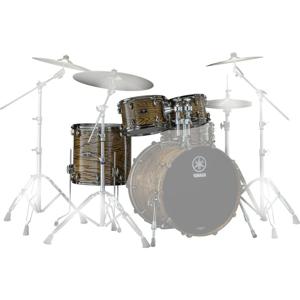 Yamaha JLHP4F3UNT Live Custom Hybrid Oak Natural 3d. tom set