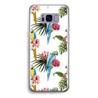 Kleurrijke papegaaien: Samsung Galaxy S8 Transparant Hoesje