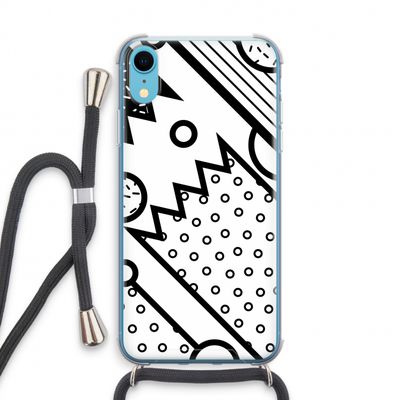 Pop Art #4: iPhone XR Transparant Hoesje met koord