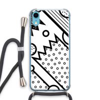 Pop Art #4: iPhone XR Transparant Hoesje met koord