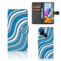 Samsung Galaxy A21s | Telefoon Hoesje | Waves Blue