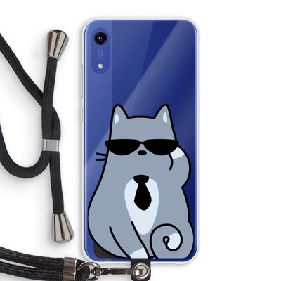 Cool cat: Honor Play 8A Transparant Hoesje met koord