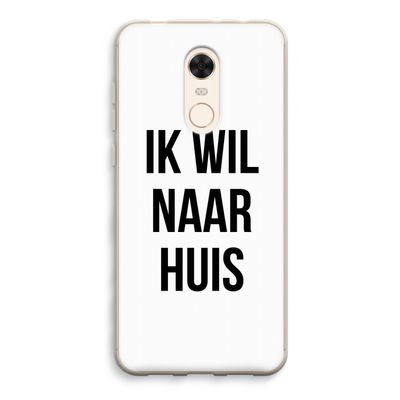 Ik wil naar huis: Xiaomi Redmi 5 Transparant Hoesje