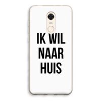 Ik wil naar huis: Xiaomi Redmi 5 Transparant Hoesje