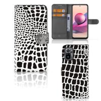 Xiaomi Redmi Note 10S | 10 4G | Poco M5s | Telefoonhoesje | Met pasjeshouder | Slangenprint