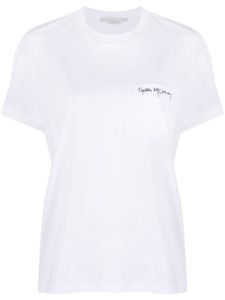 Stella McCartney t-shirt en coton à logo imprimé - Blanc