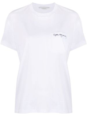 Stella McCartney t-shirt en coton à logo imprimé - Blanc