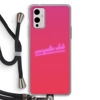 Vice Glow: OnePlus 9 Transparant Hoesje met koord