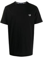 Fred Perry t-shirt Laurel Wreath à motif brodé - Noir