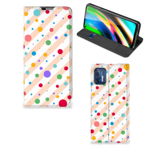 Motorola Moto G9 Plus Hoesje met Magneet Dots