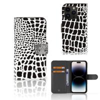 iPhone 15 Pro | Telefoonhoesje | Met pasjeshouder | Slangenprint