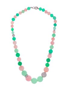 Irene Neuwirth collier Gumball Candy en or blanc 18ct serti de pierres variées