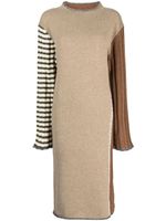 YANYAN KNITS robe en maille à manches longues - Marron