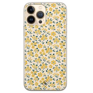 iPhone 13 Pro Max siliconen hoesje - Yellow garden