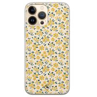 iPhone 13 Pro Max siliconen hoesje - Yellow garden