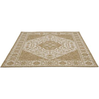 Leen Bakker - Vloerkleed Perya - Zand/crème - 160x230 Cm - Polypropyleen - Crème#Beige