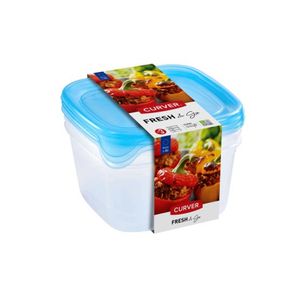 Set Fresh&Go Vershoudbakjes vierkant 3x1,2L