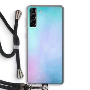 mist pastel: Samsung Galaxy S21 Plus Transparant Hoesje met koord