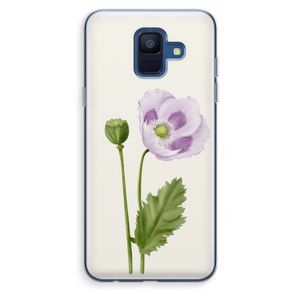 Purple poppy: Samsung Galaxy A6 (2018) Transparant Hoesje
