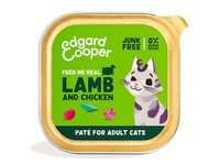Edgard & Cooper lam en kip paté kat natvoer kuipjes 16 x 85gr