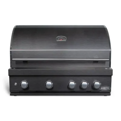 Imperatore Nero Gasbarbecue 4 Burners Built-In Gun Metal