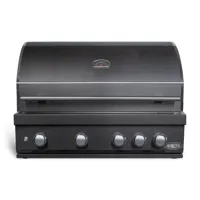 Imperatore Nero Gasbarbecue 4 Burners Built-In Gun Metal