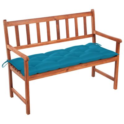 VidaXL Tuinbank met kussen 120 cm massief acaciahout