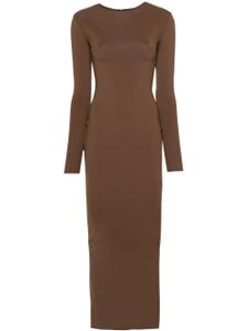 ENTIRE STUDIOS robe Kylie à coupe longue - Marron