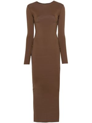 ENTIRE STUDIOS robe Kylie à coupe longue - Marron