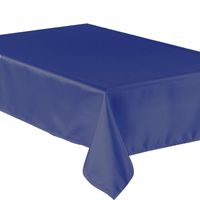 Donkerblauwe afneembare tafelkleden/tafellakens 138 x 220 cm papier/kunststof   - - thumbnail