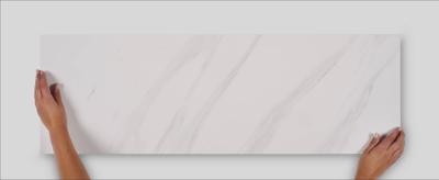Wandtegel marmerlook Tau Baranello 100x33cm white glans gerectificeerd