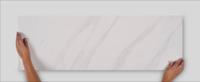 Wandtegel marmerlook Tau Baranello 100x33cm white glans gerectificeerd