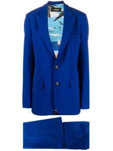 DSQUARED2 blazer à revers crantés - Bleu