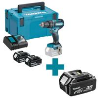 Makita DHP485RTJ Accu klop-/schroefboormachine 18V 5.0Ah in Mbox