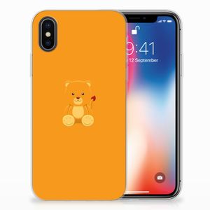 Apple iPhone X | Xs Telefoonhoesje met Naam Baby Beer