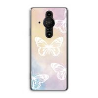 White butterfly: Sony Xperia Pro-I Transparant Hoesje