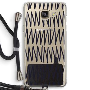 Marrakech Zigzag: Samsung Galaxy A5 (2016) Transparant Hoesje met koord