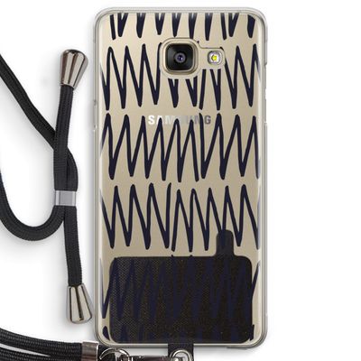 Marrakech Zigzag: Samsung Galaxy A5 (2016) Transparant Hoesje met koord
