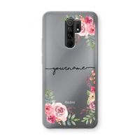 Rozen: Xiaomi Redmi 9 Transparant Hoesje