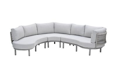 Garden impressions Matera lounge diningset taupe met sand