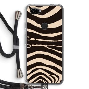 Arizona Zebra: Pixel 3a Transparant Hoesje met koord