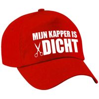 Mijn kapper is dicht pet rood voor volwassenen - thumbnail