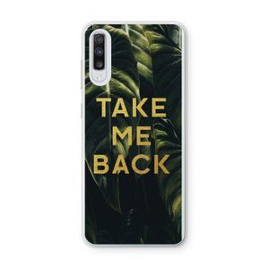 Take me back: Samsung Galaxy A70 Transparant Hoesje